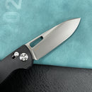 KUBEY KU248 Bluff Axis lock Folding Knife Black  G10 Handle Sandblast 14C28N