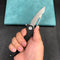 KUBEY KU345A  Merced Folding Knife 3.46" Beadblasted AUS-10 Blade With Durable Black G10 Handle Reliable Tactical Pocket Knife