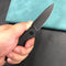 KUBEY KU233  Wolverine Liner Lock Folding Knife Black G10  Handle 2.91" Dark Stonewashed D2