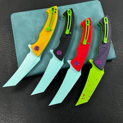 (Exclusives)KUBEY KU212 Anteater Liner Lock Folding Knife G10 Handle 3.5" Painted 14C28N