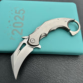 KB Knives KB271A Wrath Frame Lock Karambit Ti Handle w/ Diagonal Milling 2.52'' Beadblast M390