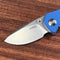 KUBEY KU180G Karaji Liner Lock Dual Thumb Studs Open Folding Pocket Knife G10 Handle 2.56" Bead Blasted D2