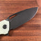 KUBEY KU322E Liner Lock Flipper Folding Knife Jade G10 Handle 3.39" Dark Stonewashed D2