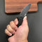 KUBEY KU117B Nova Liner Lock Flipper Folding Pocket Knife Black G10 Handle 3.62" Dark Stonewahsed D2