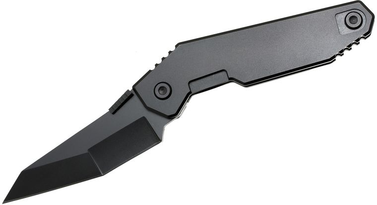 Quartermaster QSE-9LT Mr. Strickland Folding Knife 4" Blade, Limo Tint Black, Titanium Handles
