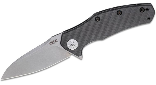 Zero Tolerance 0770CF Assisted Flipper 3.25" S35VN Stonewash Blade, Carbon Fiber Handles Folding Knife