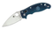 Spyderco  C101PDBL2 Manix 2 Lightweight Folding Knife 3.37" Satin Plain S110V Blade, Dark Blue FRN Handles  Folding Knife