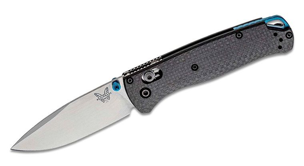 <br />Benchmade 535-3 Bugout AXIS Folding Knife 3.24" S90V Satin Plain Blade, Carbon Fiber Handles