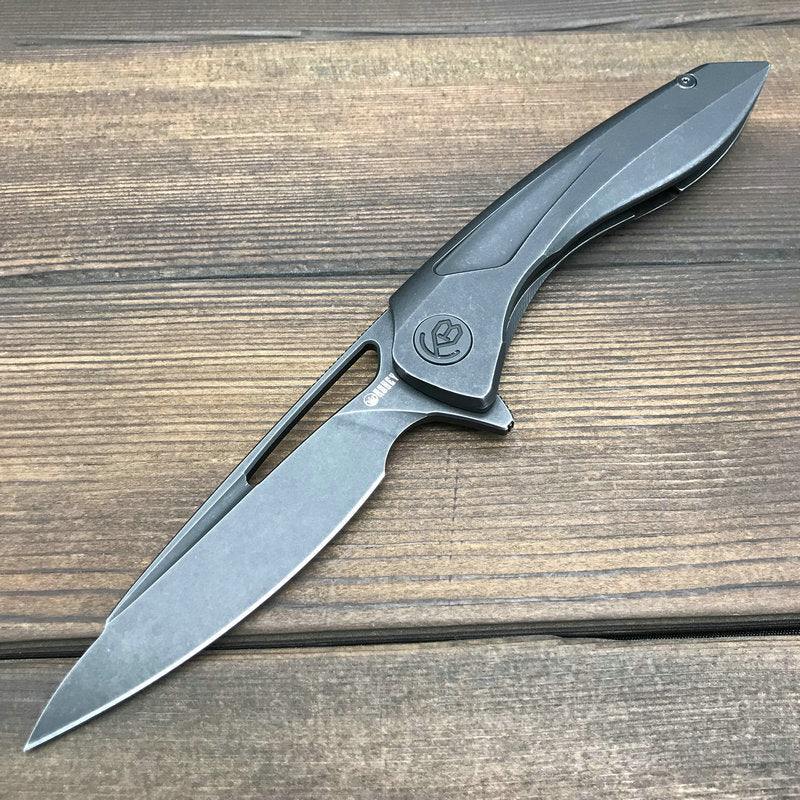 KUBEY KB171 Velocé Black Stonewash Folding Knife