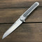 KUBEY KU247A Dandy Frame Lock 3.9" Sandblast S30V Flipper Knife