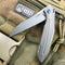 KUBEY KU299  Barracuda Liner Lock Front Flipper Folding Knife