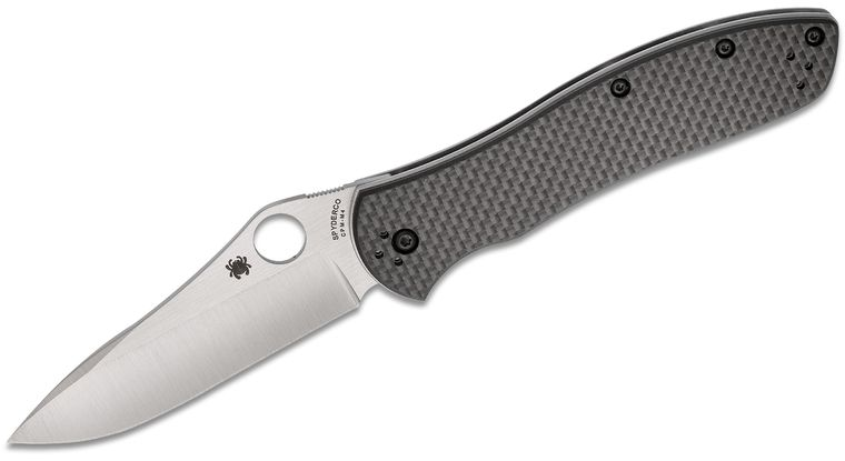 Spyderco C134CFP2 Gayle Bradley 2 Folding Knife 3.6" CPM-M4 Plain Blade, Carbon Fiber/G10 Laminate Handles Folding Knife