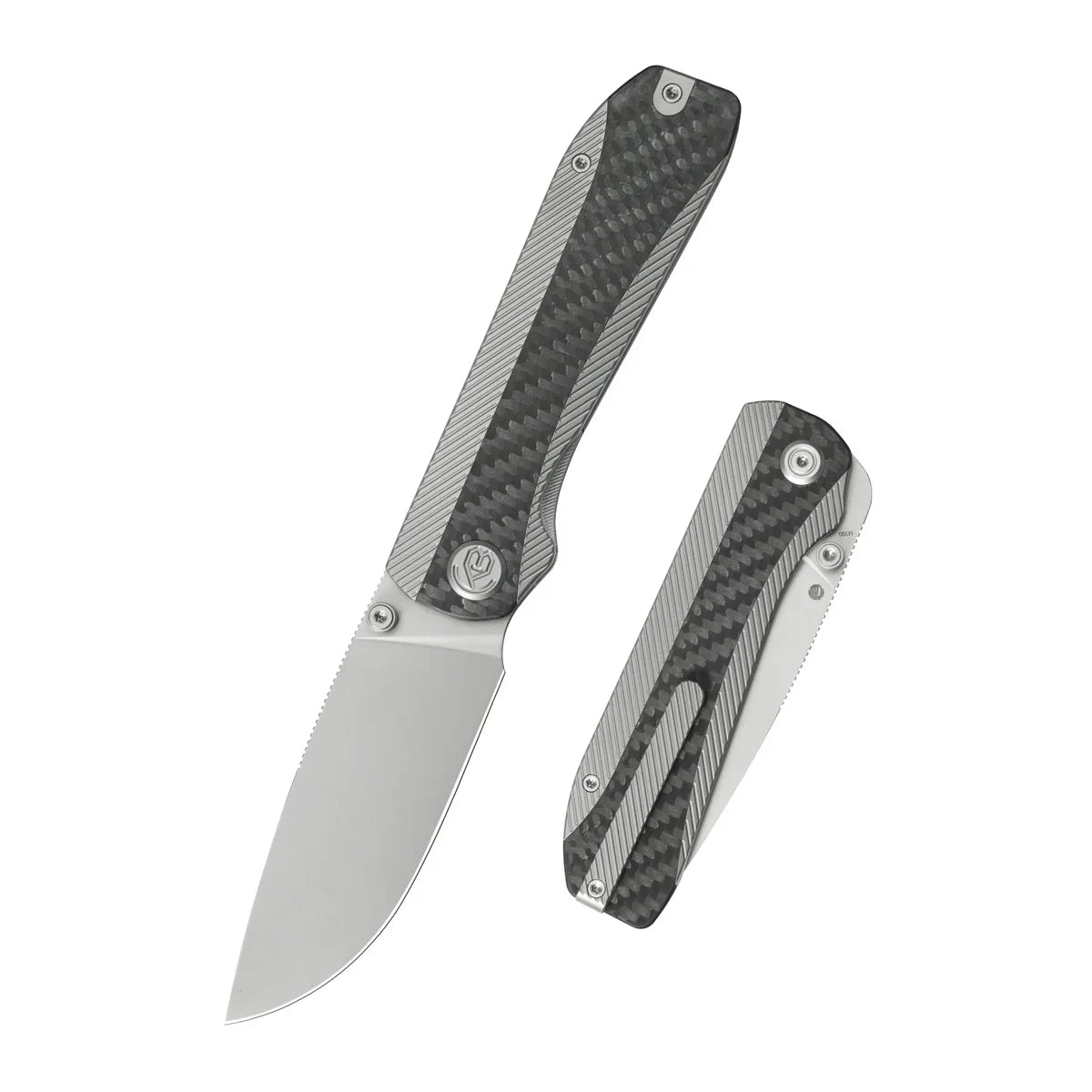 KB KNIVES Zephyr KB431A Liner Lock Folder – Sandblast Micro Milled Titanium Wave Carbon Fiber Inlay Drop Point M390 Tactical & EDC Knife Review