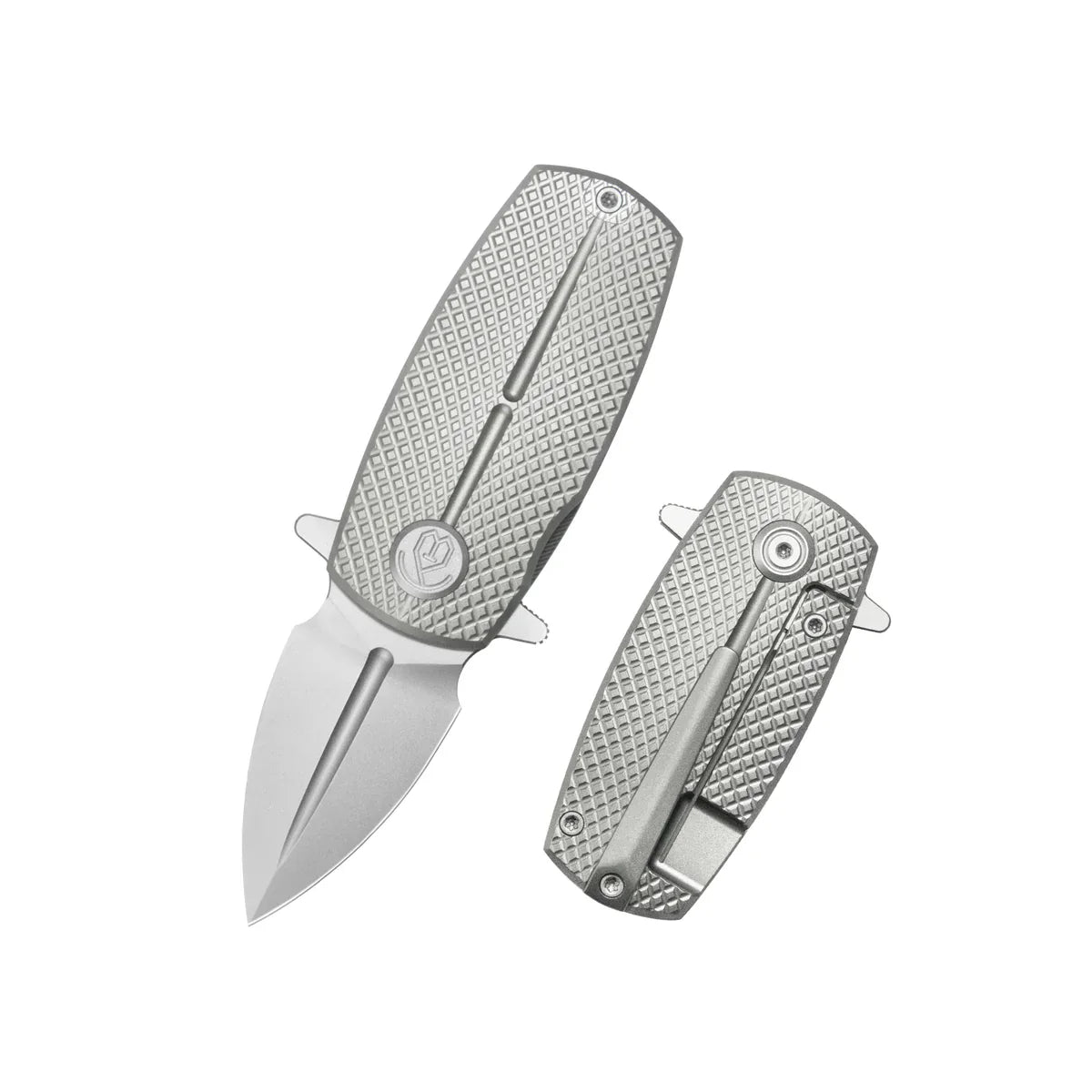KB KNIVES Fang Mini KB451A Frame Lock Micro Folder – Diamond Milled Sandblast Titanium Tiny Spear Point M390 EDC Pocket Knife Full Review
