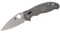 Spyderco C101PGY2  Manix 2 Lightweight Folding Knife 3.37" Maxamet Satin Plain Blade, Gray FRCP Handles