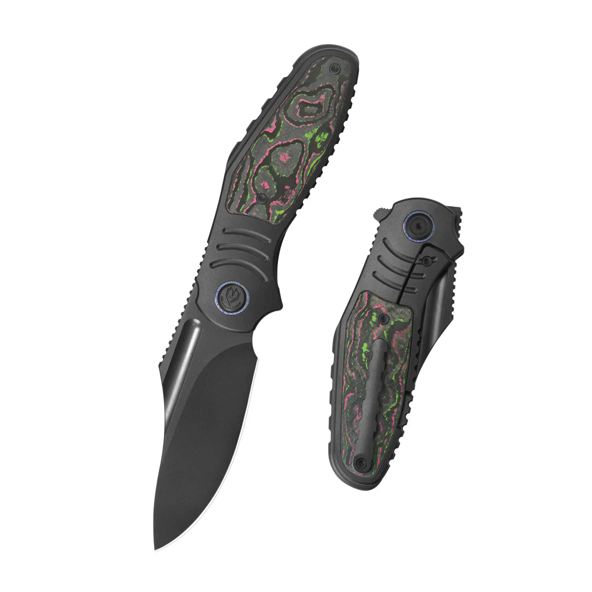 KB KNIVES Stroller KB384D Frame‑Lock Folder – DLC‑Coated Titanium with Watermelon‑Sugar Camo Carbon Inlay, 3.35‑inch DLC CPM‑20CV EDC Knife Review