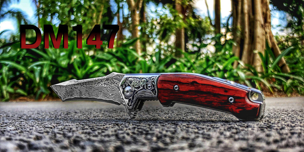 Folding Etched Damascus
