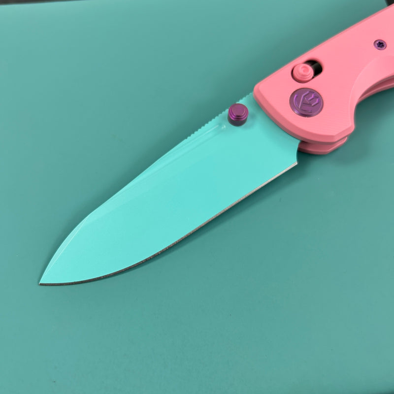 KB Knives KB383D Bluff Axis lock Folding Knife Cerakote Titanium Handle 3.19" Cerakote CPM S35VN