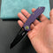 KUBEY KB291 Vagrant Liner Lock Folding Knife Purple  G10 Handle 3.1" Black Coated Bohler M390
