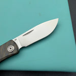 KB KNIVES KB469B El Dorado Slip Joint Pocket Knife Flame Ano Titanium w/ Micro Milling Silver Bead Blast 2.96" M390