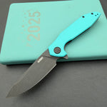 KUBEY knife  KU117S Nova Linelock Black Tiffany Blue