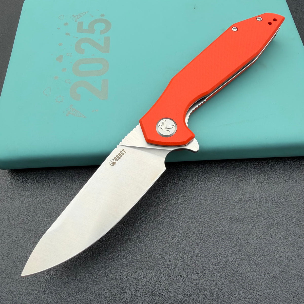 KUBEY KNIVES KU117M Nova Linelock Orange