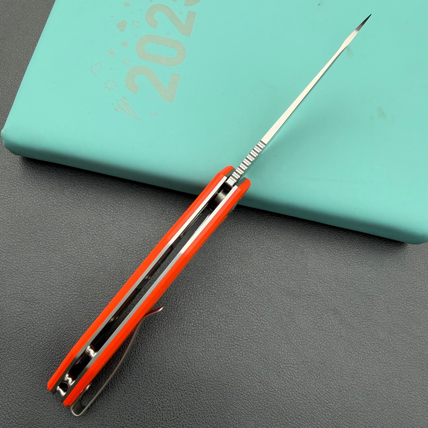 KUBEY knife  KU117M Nova Linelock Orange