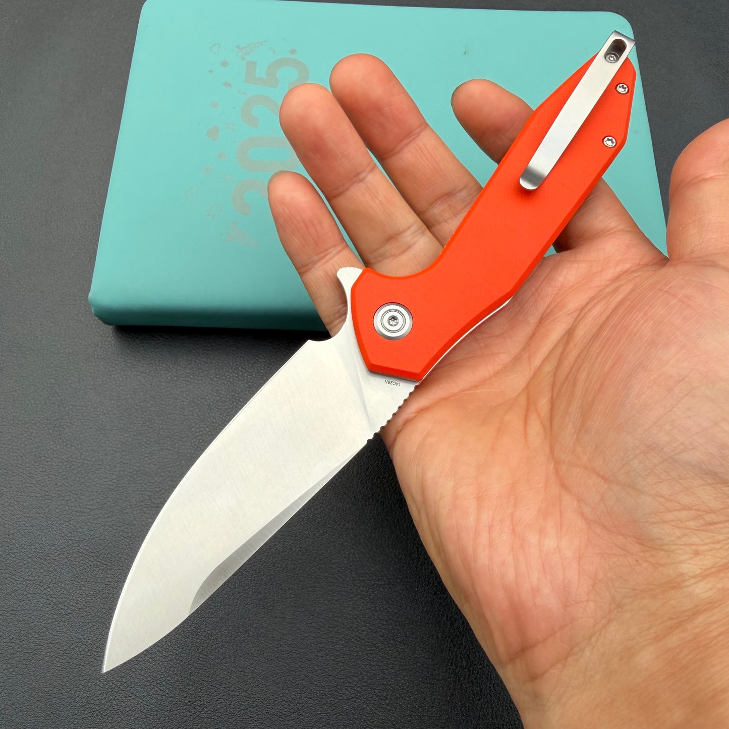 KUBEY KNIVES KU117M Nova Linelock Orange