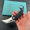 KUBEY KU262A Mini Wrath Karambit Folding Knife Black G-10 Handle 2.44" Beadblast 14C28N Blade