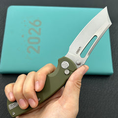 KU KNIVES KU378B Dheo Buttonlock Green Folding Knife