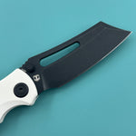 KUBEY knife KU378E Dheo Buttonlock White  Folding Knife