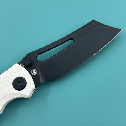 KU KNIVES KU378D Dheo Buttonlock White  Folding Knife