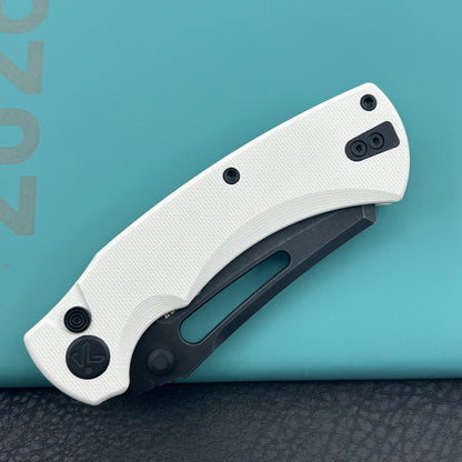 KU KNIVES KU378D Dheo Buttonlock White  Folding Knife