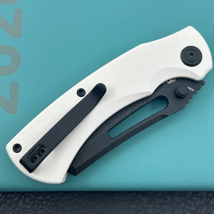 KU KNIVES KU378D Dheo Buttonlock White  Folding Knife