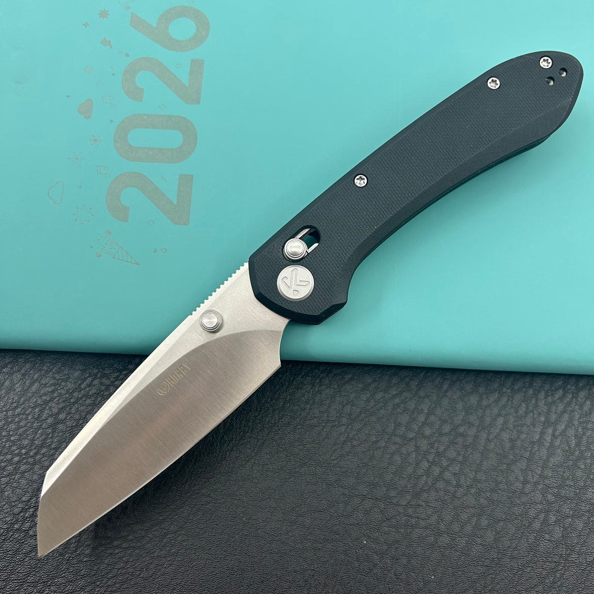 KU KNIVES KU446A Bonza Crossbar Lock Black Folding Knive