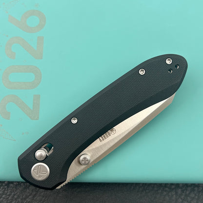 KU KNIVES KU446A Bonza Crossbar Lock Black Folding Knive