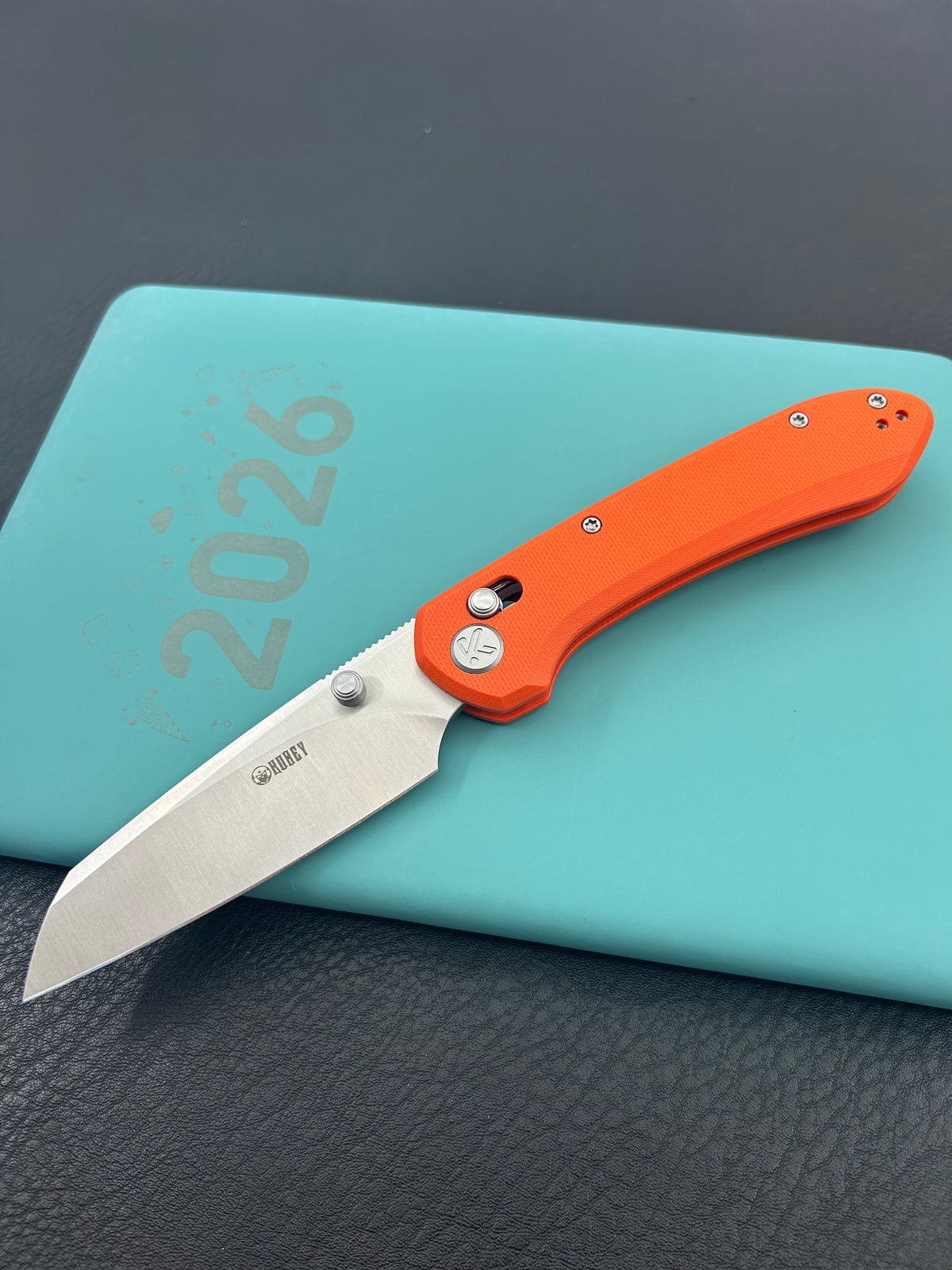 KU KNIVES KU446B Bonza Crossbar Lock Orange Folding Knive