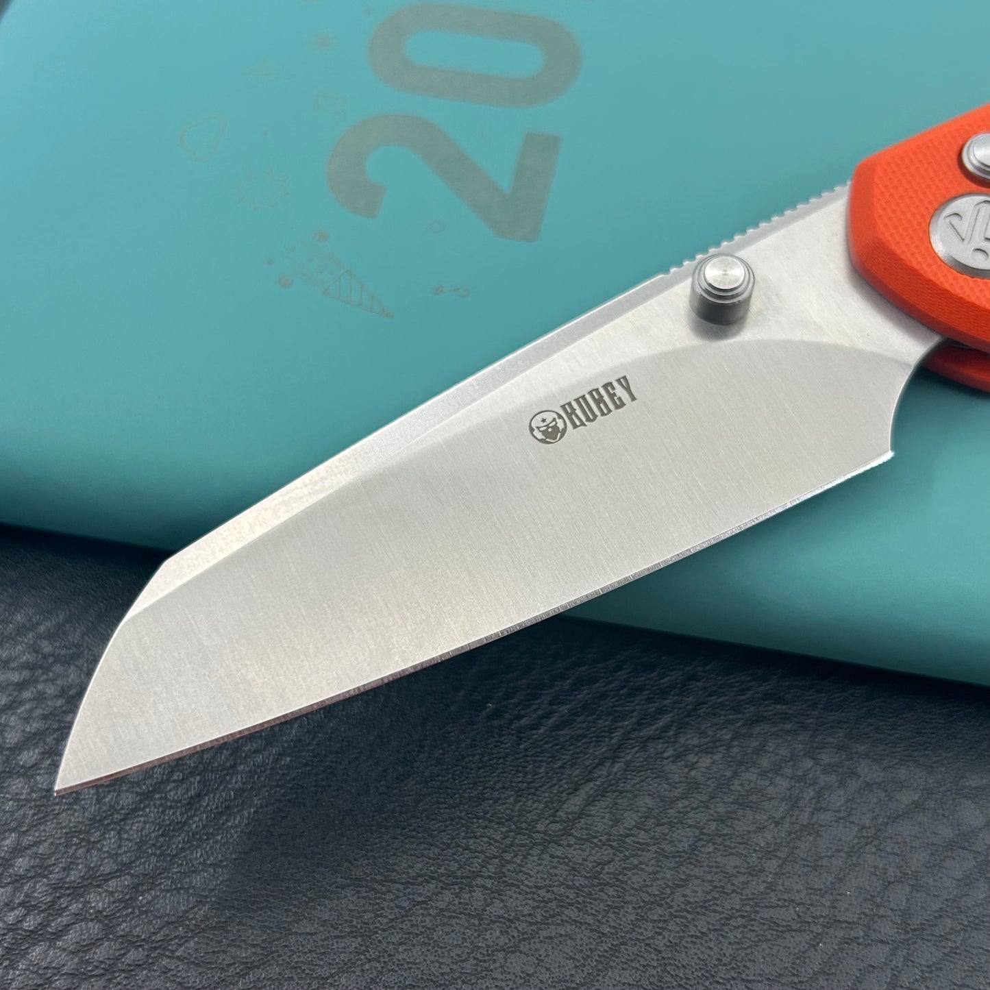 KU KNIVES KU446B Bonza Crossbar Lock Orange Folding Knive