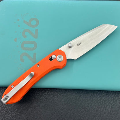 KU KNIVES KU446B Bonza Crossbar Lock Orange Folding Knive