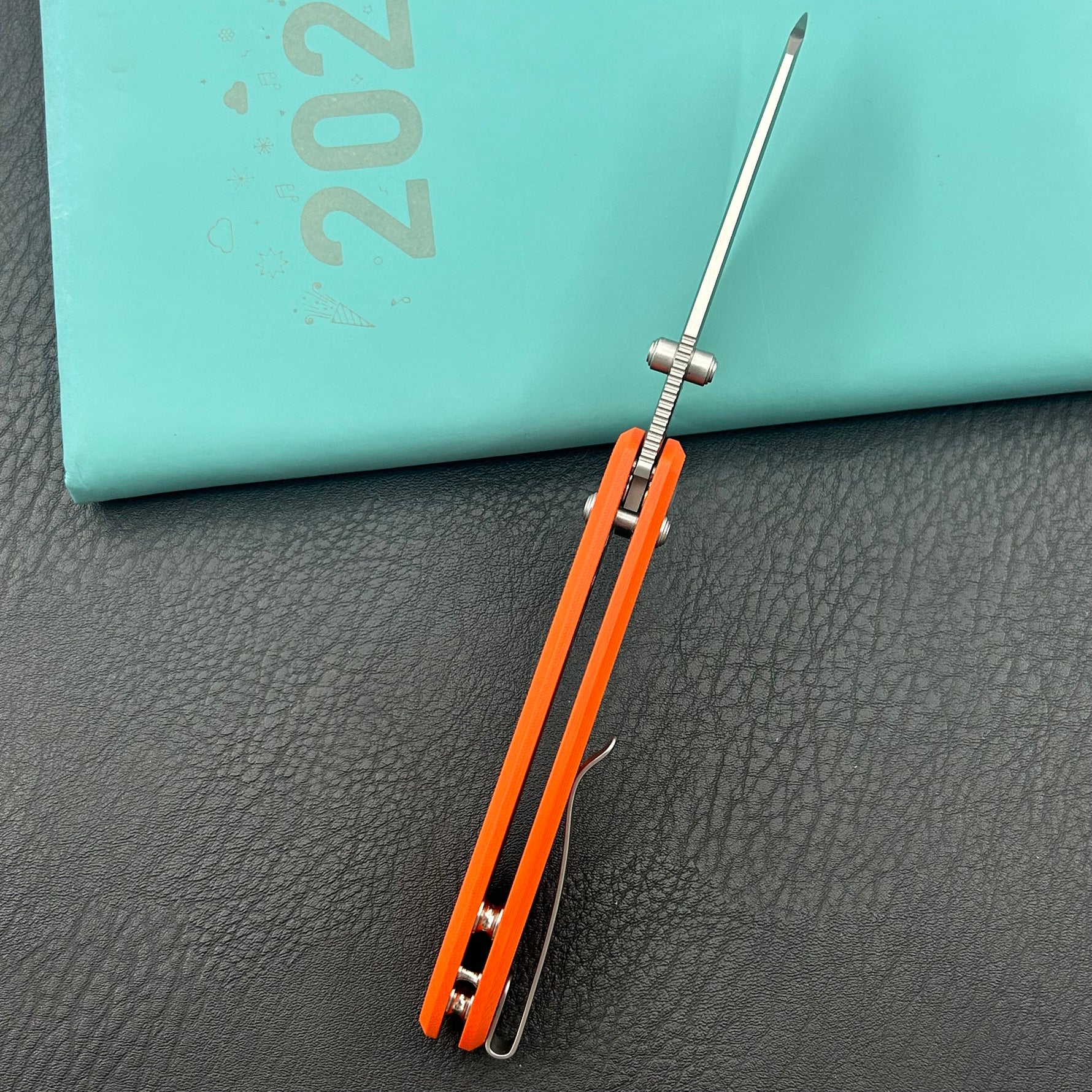 KUBEY knife KU446B Bonza Crossbar Lock Orange Folding Knive
