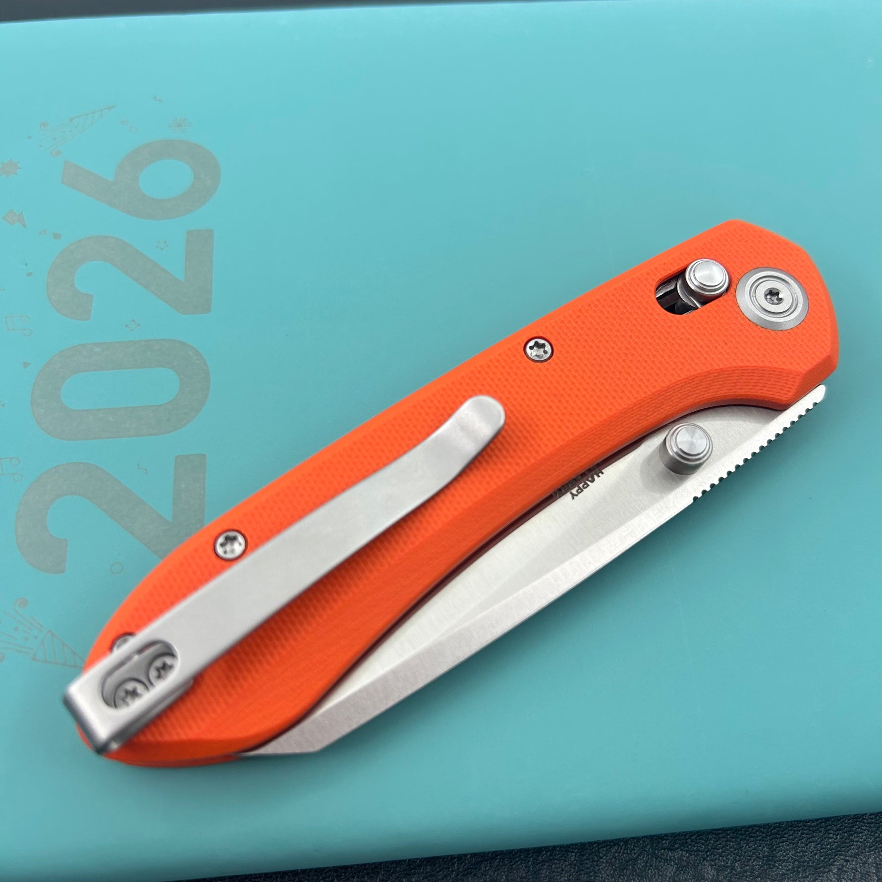 KUBEY knife KU446B Bonza Crossbar Lock Orange Folding Knive