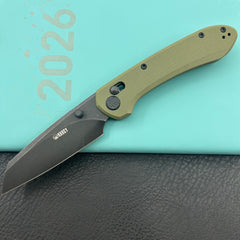 KU KNIVES KU446E Bonza Crossbar Lock Green Folding Knive