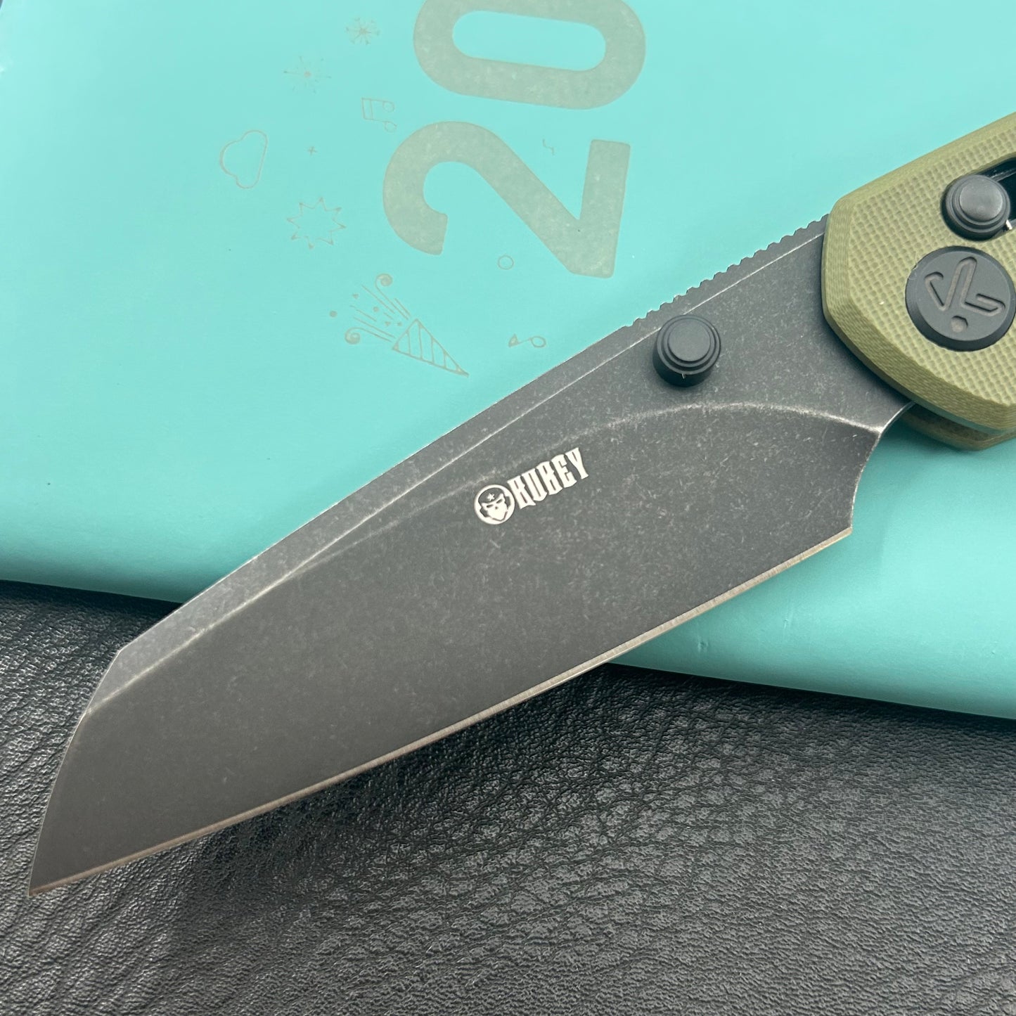KU KNIVES KU446E Bonza Crossbar Lock Green Folding Knive