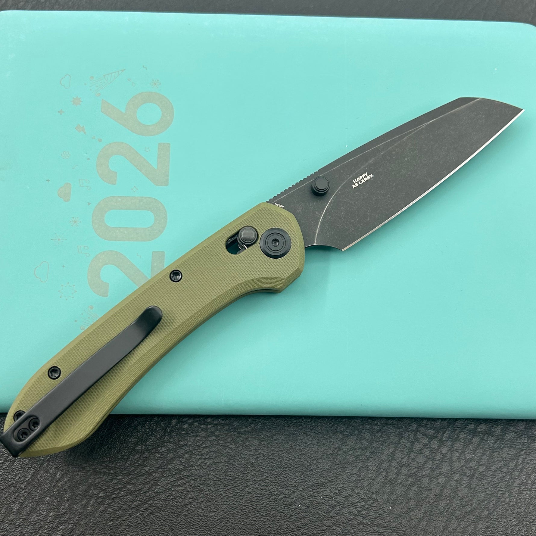 KUBEY knife KU446E Bonza Crossbar Lock Green Folding Knive