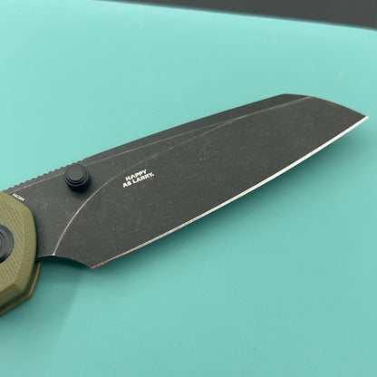 KU KNIVES KU446E Bonza Crossbar Lock Green Folding Knive