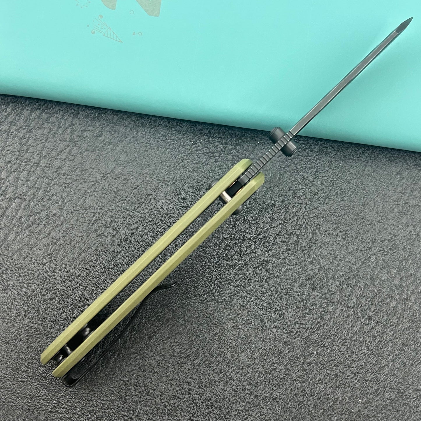 KU KNIVES KU446E Bonza Crossbar Lock Green Folding Knive