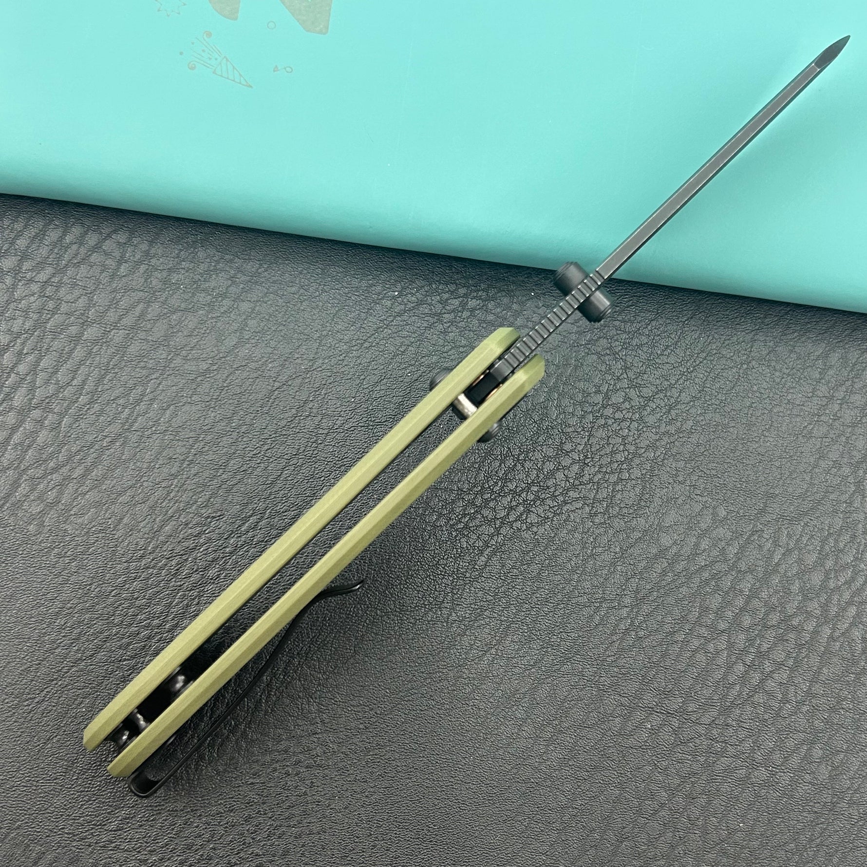 KUBEY knife KU446E Bonza Crossbar Lock Green Folding Knive
