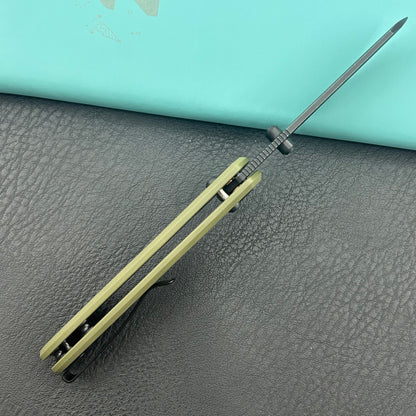 KU KNIVES KU446E Bonza Crossbar Lock Green Folding Knive
