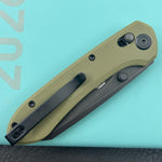 KUBEY knife KU446E Bonza Crossbar Lock Green Folding Knive