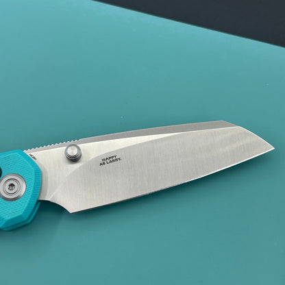KU KNIVES KU446D Bonza Crossbar Lock Blue Folding Knive